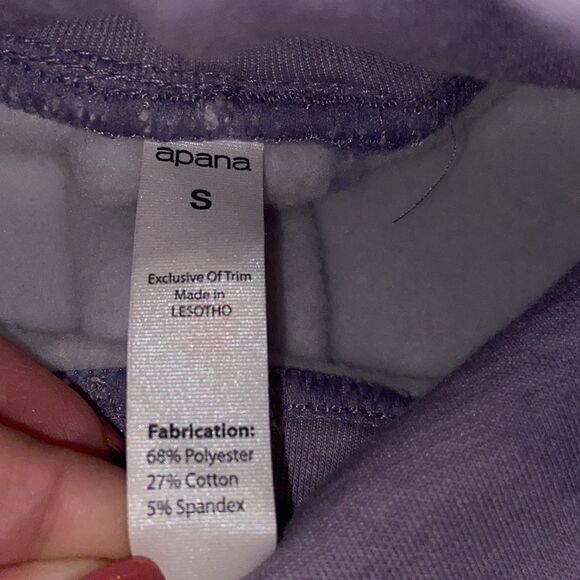 Apana Cowl Neck Cozy Sweat Shirt Lavender Small - Picture 5 of 9